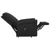 vidaXL Fauteuil Noir Tissu