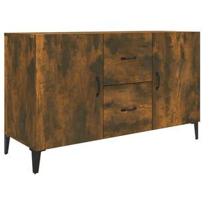 vidaXL Buffet ch&ecirc;ne fum&eacute; 100x36x60 cm bois d'ing&eacute;nierie