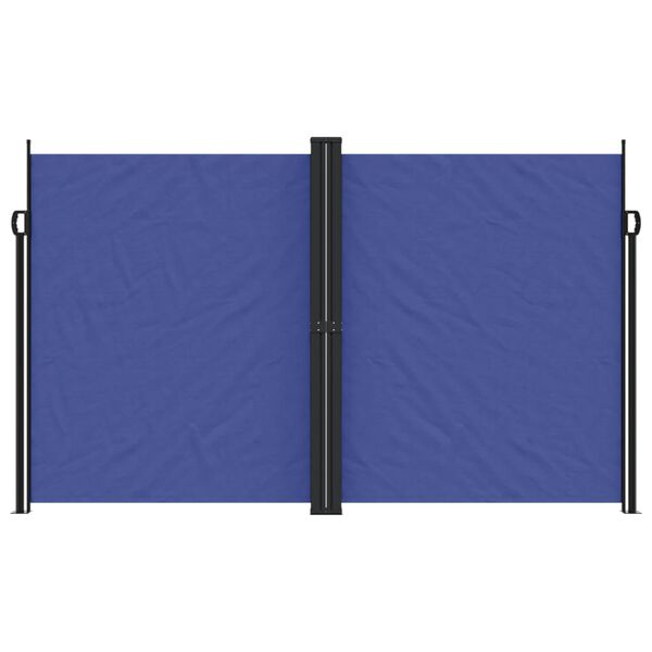 vidaXL Auvent lat&eacute;ral r&eacute;tractable bleu 200x1000 cm