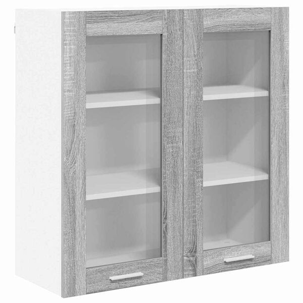 vidaXL Armoire suspendue Gris Sonoma 80 x 31 x 80 cm Bois d'ing&eacute;nierie