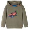Sweatshirt à capuche pour enfants kaki 104