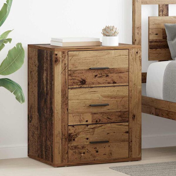 vidaXL Cabinet de chevet Bois ancien 35 x 50 x 60 cm Bois d'ing&eacute;nierie