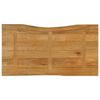 vidaXL Dessus de table 110x60x3,8 cm bord vivant bois massif manguier