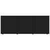 vidaXL Meuble TV Noir 80x34x30 cm Bois d'ingénierie