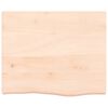 vidaXL Comptoir de salle de bain 60x50x(2-6) cm bois massif non trait&eacute;