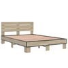 vidaXL Cadre de lit sans matelas chêne sonoma 140x190 cm