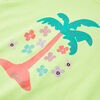 T-shirt pour enfants jaune fluo 104