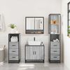 vidaXL Ensemble de meubles de salle de bain 4 pcs sonoma gris