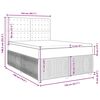 vidaXL Sommier &agrave; lattes de lit et matelas Gris fonc&eacute; 140x190cm Velours