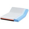 vidaXL Matelas Blanc et Noir 140 x 200 cm Tissu jacquard