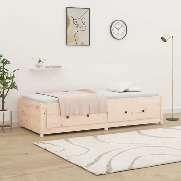 vidaXL Lit de jour sans matelas 80x200 cm bois de pin massif