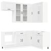 vidaXL Unit&eacute; de cuisine KALMAR 8 pc Blanc brillant Bois d'ing&eacute;nierie