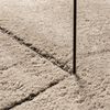 vidaXL Tapis HUARTE &agrave; poils courts doux et lavable sable 200x200 cm