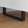 vidaXL Pieds de meuble 2 pcs Noir 341 x 40,5 x 100 mm Fer