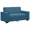 vidaXL Canap&eacute; &agrave; 2 places Bleu 160x78x84 cm Velours