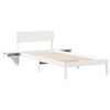 vidaXL Cadre de lit avec t&ecirc;te de lit Blanc 80 x 200 cm Pin massif