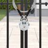 vidaXL Cylindres Discus avec Cl&eacute;s 2 pcs Argent 9 x 2,8 x 9 cm