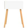 vidaXL Tables de chevet 2 pcs Blanc/ch&ecirc;ne sonoma Bois d'ing&eacute;nierie