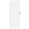 vidaXL Armoires murales 2 pcs blanc bois d'ing&eacute;nierie