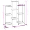 vidaXL Jardini&egrave;re avec roues 83x25x103,5 cm Noir Fer
