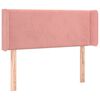 vidaXL T&ecirc;te de lit &agrave; LED Rose 93x16x78/88 cm Velours