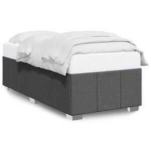 vidaXL Cadre de lit sans matelas gris fonc&eacute; 80x200 cm tissu