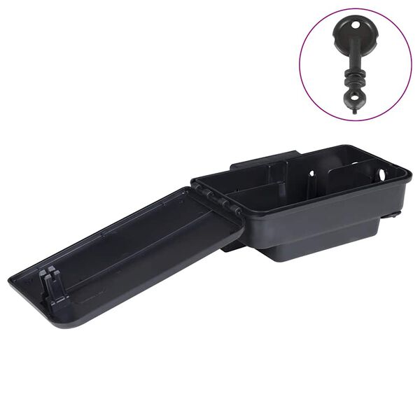vidaXL Pièges à souris 6 pcs noir 22x12,5x7,5 cm