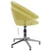 vidaXL Chaise pivotante de bureau Vert Tissu