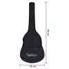 vidaXL Guitare classique avec sac pour d&eacute;butants Bleu 3/4 36"