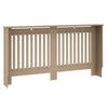 vidaXL Cache-Radiateur 2 pcs Marron 152 x 19 x 81,5 cm