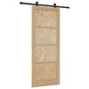 vidaXL Porte coulissante ORKDAL Marron 86 x 211 cm Pin massif