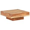vidaXL Table basse 80x80x28 cm Bois d'acacia massif