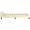 vidaXL Cadre de lit sans matelas cr&egrave;me 120x190 cm similicuir