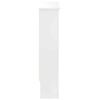 vidaXL Cache-Radiateur Blanc brillant 78 x 19 x 81,5 cm