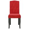 vidaXL Chaises &agrave; manger lot de 4 Rouge bordeaux Velours