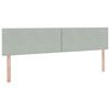 vidaXL Lit de Rangement avec matelas Gris clair 200 x 200 cm Velours