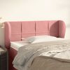 vidaXL T&ecirc;te de lit avec oreilles Rose 83x23x78/88 cm Velours