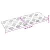 vidaXL Nez de marche Rectangulaire 10 pcs Argent&eacute; 60 x 18 cm Aluminium