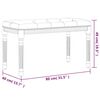 vidaXL Banc Gris fonc&eacute; 80x40x49 cm Velours