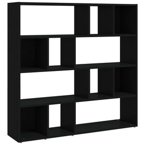 vidaXL Biblioth&egrave;que/Cloison de s&eacute;paration Noir 105x24x102 cm