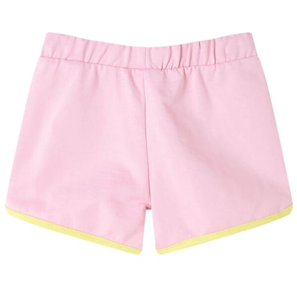 Short pour enfants avec bordure rose vif 116
