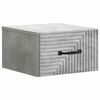 vidaXL Cabinet de chevet mural Gris b&eacute;ton 34,5 x 33 x 20 cm