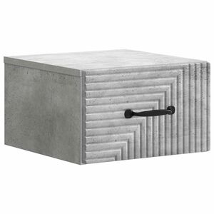vidaXL Cabinet de chevet mural Gris b&eacute;ton 34,5 x 33 x 20 cm