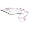 vidaXL Prot&egrave;ge-matelas blanc 120x200 cm