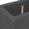 vidaXL Jardini&egrave;re gris 82,5x40x39 cm bois massif de pin