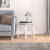 vidaXL Table basse Blanc &Oslash; 52,5x45 cm Bois massif de pin