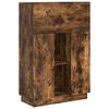 vidaXL Bureau Ch&ecirc;ne fum&eacute; Bois d'ing&eacute;nierie 71.5 x 31.5 x 106.5 cm