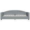 vidaXL Lit de jour avec gigogne sans matelas gris clair 80x200 cm