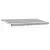 vidaXL Auvent R&eacute;tractable Anthracite et blanc 400 x 200 cm