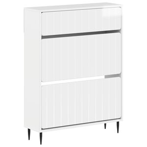 vidaXL Cabinet &agrave; chaussures ZWOLLE 78 x 24 x 103 cm Bois d'ing&eacute;nierie